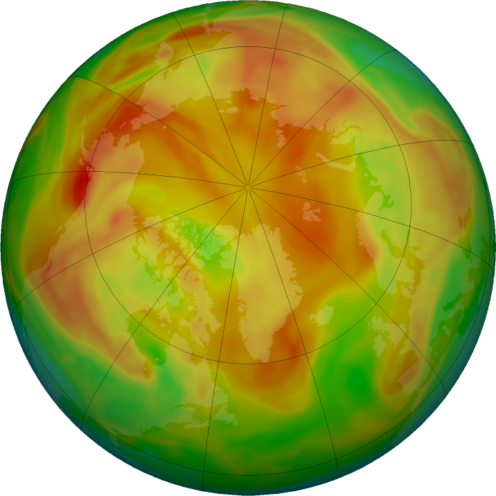 Arctic ozone map for 19 May 2024